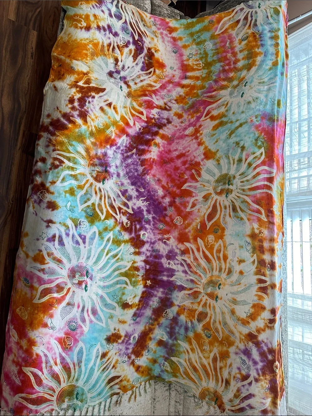 Psychedelic Scarf/ Wall Tapestry
